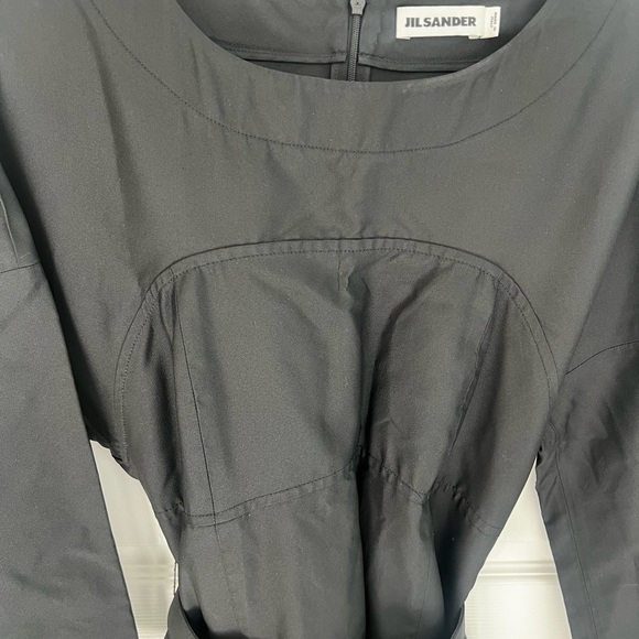 Jil Sander Ravages Black Belted Dress - Picture 6 of 16